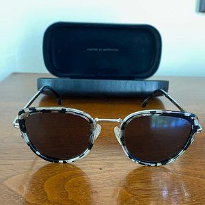 Komono The Billie Black Tortoise Sunglasses New